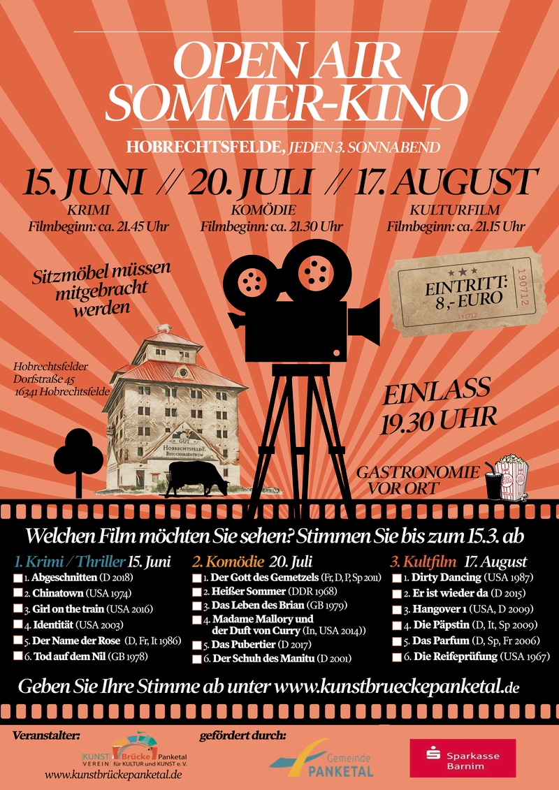Filmvergnügen unter Sternenhimmel: Das Sommerkino kehrt zurück, Wandlitz