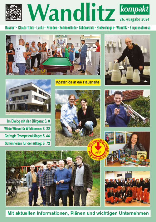 Cover der aktuellen Ausgabe der Jahresbroschüre „Wandlitz kompakt“